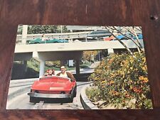Autopia Making the Turn Disneyland California Postcard picture