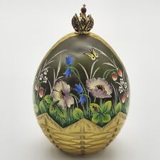 Theo Faberge St Petersburg Collection Limited Edition Crystal Summer Egg /750 picture