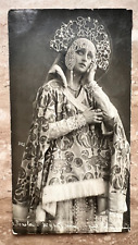 1900s Vintage Postcard Russian woman Kokoshnik Russian national clothes picture