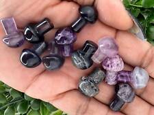 Purple Fluorite Mini Crystal Mushroom - Fairy Crystal Mushroom - 20MM Fluorite picture