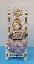Lladro Reverie Young Princess On Throne Figurine #1398 Mint no box picture