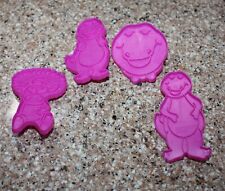 Lot of 4 Plastic Vintage WILTON Cookie Cutters BARNEY 1993 picture
