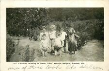 Postcard 1920s Missouri Ironton Arcadia Heights Children Knob Lake MO24-2896 picture