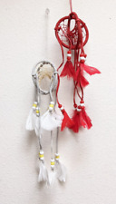 Dream Catcher Beaded Wall Car Hanging Bead Ornament Feathers Decoration 2 pcs picture