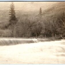 c1920s Mill Dam RPPC Creek Beauty Real Photo Postcard Washington? A94 picture