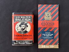 Vintage Sir Walter Raleigh Tobacco Tin and Pipe Cleaners. Brown and Williamson. picture