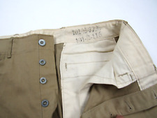 Vtg 30s 40s WWII US Army Zinc Button Riding Pant 1930s Jodhpurs Trousers 32 X 28 picture
