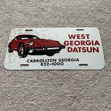 Vintage West Georgia Datsun License Plate Booster Nissan metal 280zx picture