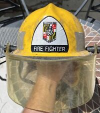 Vintage Cairns & Brothers N660 Metro Fire Fighter Helmet With Visor Maryland picture
