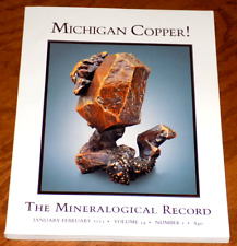 MINERALOGICAL RECORD MICHIGAN COPPER Metals Mines Deposits Mineral 2023  Vol. 54 picture