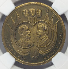 1884 JAMES G. BLAINE JGB-1884-12 NGC MS64 Brass Campaign Medal Ex. Dewitt picture