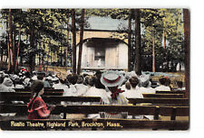 Brockton Massachusetts MA Postcard 1907-1915 Highland Park Rustic Theatre picture