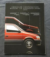 1990 CHRYSLER CORPORATION SHARE STOCK HOLDER FINANCIAL ANNUAL REPORT LEE IACOCCA picture