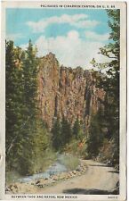 Cimarron Canyon New Mexico US Rt 64 Palisades 1941  Linen Postcard picture