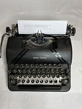 Vintage 1946 Smith Corona 4 Bank Sterling Portable Typewriter No Case Very Nice picture