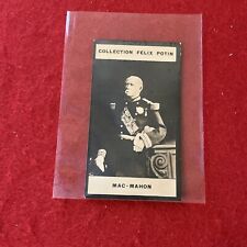 1902 Felix Potin MAC-MAHON Tobacco Card No#  Blank Back VG-EX Condition picture