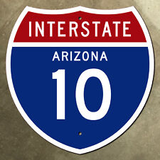 Arizona interstate route 10 Phoenix Tucson highway marker 1957 road sign 12x12 picture