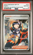 GEM MINT✨2023 Pokemon Obsidian Flames Poppy 227 Special Illustration Rare PSA 10 picture