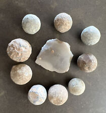 REVOLUTIONARY WAR ERA RELICS FROM EASTERN CANADA SET OF 9 MUSKET BALLS AUTHENTIC picture