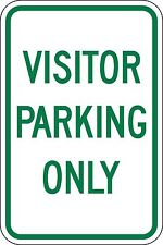 12x18 VISITOR PARKING ONLY 3M engineer grade reflective sign picture