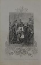Antique Art Engraving Richard Earl of Pembroke 1850's English History picture