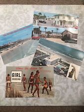 Set Of 4 Antique Daytona Beach Florida Postcards picture