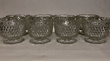 Eight (8) 1960s Westmoreland Indiana Glass Ruffled Glasses (AL61FF) picture