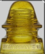 Hemingray 19 Orange Carnival Glass Signal Insulator -- Exceptional Example picture