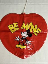 Vtg Valentine Red Vinyl Inflatable Heart ❤️ “Be Mine