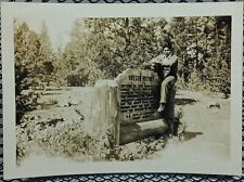 c.1930's Sisters Oregon Native Teen Fashion Sign Hiking Small Vtg Photo 1940's picture