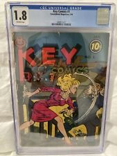 Key Comics #1 (January 1944, Consolidated Magazines) Rare, CGC Graded (1.8) picture