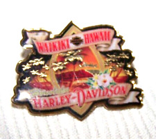 HARLEY DAVIDSON WAIKIKI H.D. WAIKIKI HAWAII DEALER DEALERSHIP VEST PIN picture