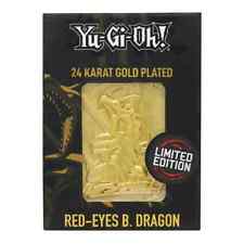 Yu Gi Oh Red Eyes B. Dragon 24k Gold-Plated Limited Edition Card 5,000 Made LE picture