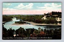 Saint Paul MN-Minnesota, Junction Of Mississippi & Minnesota Vintage Postcard picture