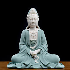 Ceramic Porcelain Handmade Quan Guan Yin Kwan-yin Goddess Avalokiteshvara Statue picture