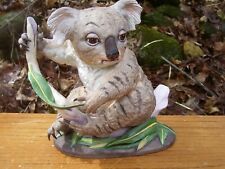 ADMIRABLE PORCELAIN BISQUE BABY KOALA BEAR ~ By EDWARD MARSHALL BOEHN ~ PERFECT picture