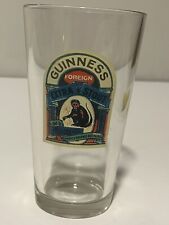 Guinness Foreign Extra Stout Glass Pint Beer Glass Set Monkey Brand Bottling picture