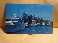 Vintage Postcard FLORIDA Marina at Tarpon Lodge, Marathon from 1978 picture