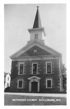 Shullsburg Wisconsin~Methodist Church~1954 Real Photo Postcard~RPPC picture