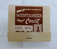 Vintage Matchbook Unstruck - Mountaineer Court / Cody's Finest Hotel - Cody, WY picture