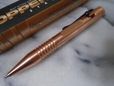 Copperwrite Stack Solid Copper Bolt Lock Ball Point Pen Refillable 4 3/4