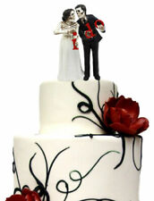 Day Of The Dead Wedding Skeleton Bride & Groom Cake Topper Figurine Love Eternal picture