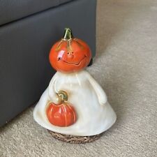 Vintage Halloween Pumpkin Ghost Figurine picture