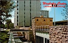 Postcard  Grand Ave. Entrance Washakie Center Downy Hall Laramie Wyoming  P257 picture