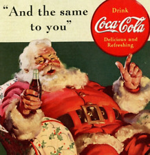 1939 COCA-COLA Print Ad Santa Claus Christmas Coke Bottle Pop  Pa13 picture