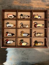 Vintage Enesco Mallard Set. Duck Plastic Figurines Figure Hong Kong 3 inches picture