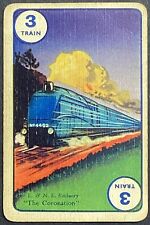 Train The Coronation L&NE Railway Vintage Single Swap Speed Game Card picture