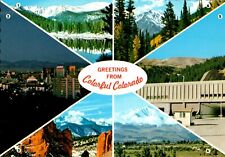 Greetings from Colorful Colorado CO multiview chrome Postcard picture