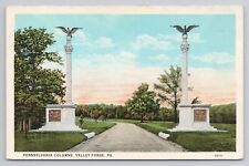 Postcard Pennsylvania Columns Valley Forge c1920 picture