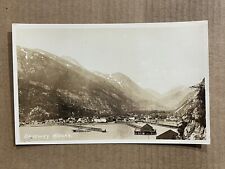 Postcard RPPC Skagway AK Alaska Harbor View Piers Dock Vintage Real Photo picture
